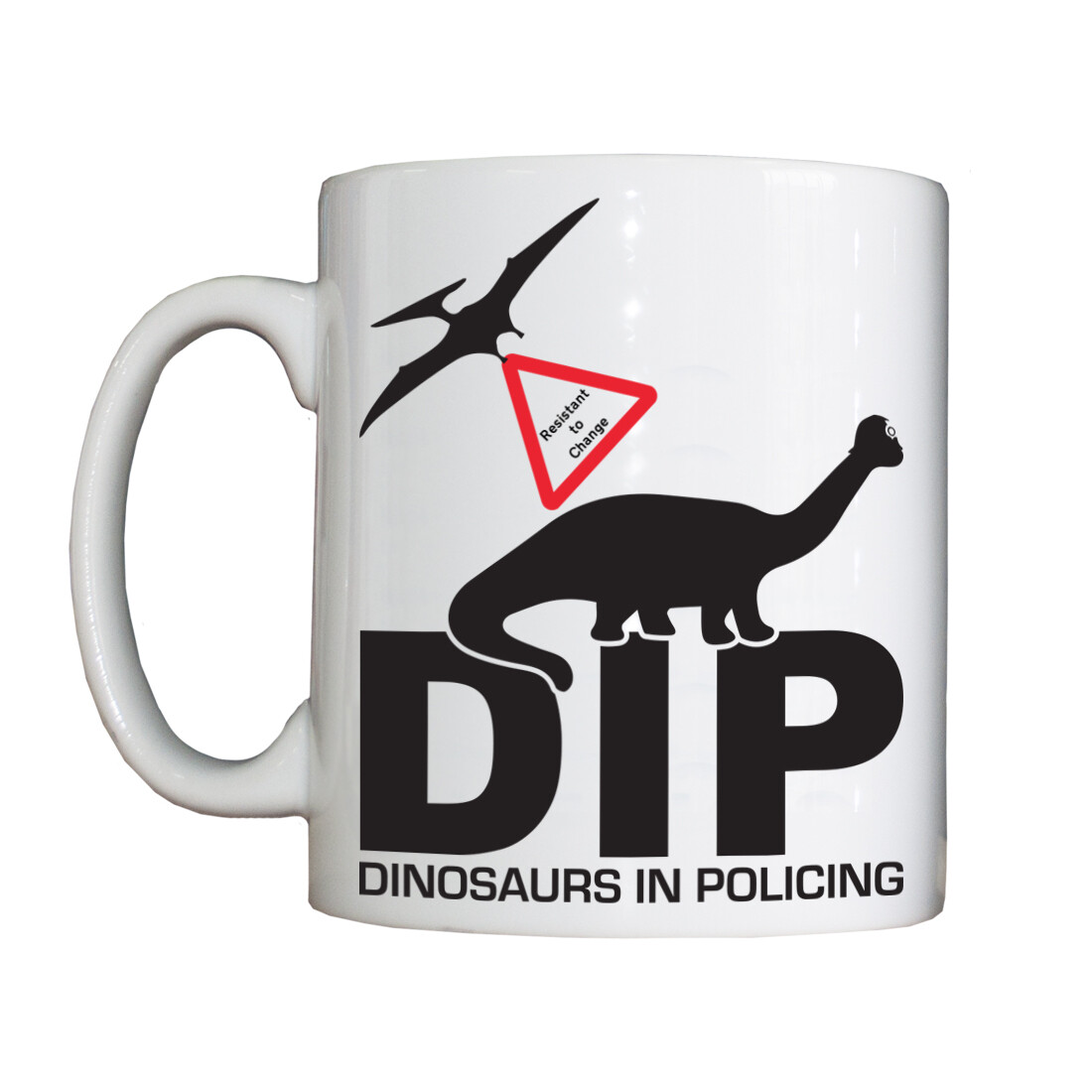 Personalised 'Dinosaurs in Policing' Drinking Vessel