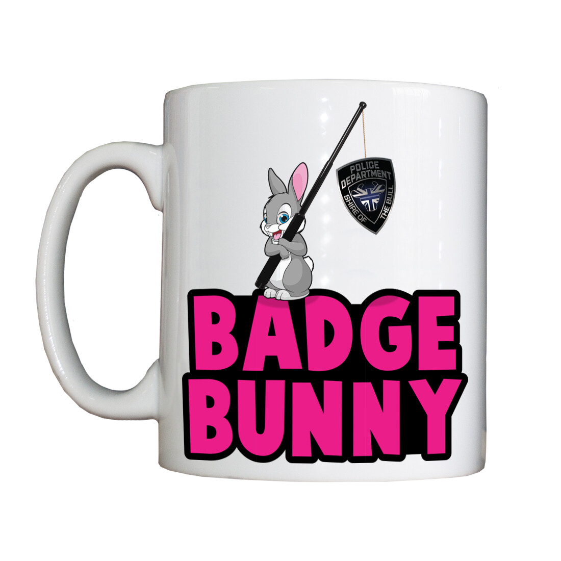 Personalised 'Badge Bunny' Drinking Vessel