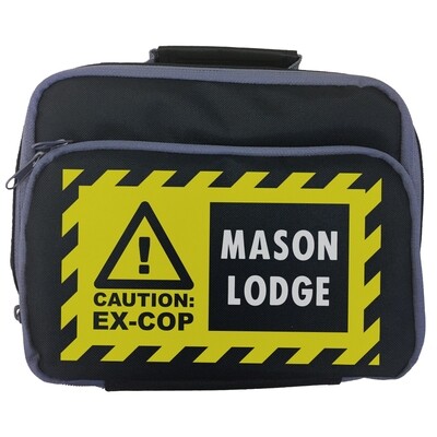 Personalised 'CAUTION: EX-COP' Lunch Bag