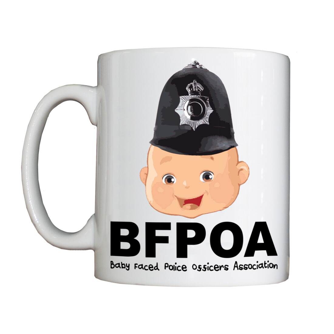 Personalised 'Baby Faced Police Officers Association' Drinking Vessel