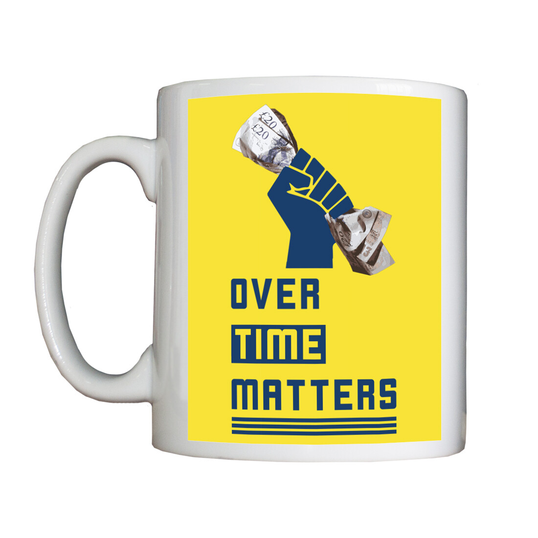 Personalised 'Overtime Matters' Drinking Vessel