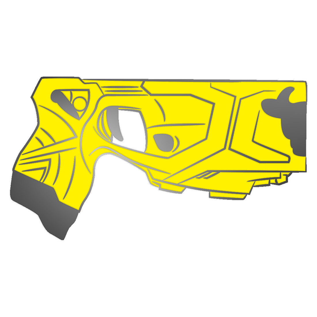 Yellow 'Bzzz X2' Pin Badge
