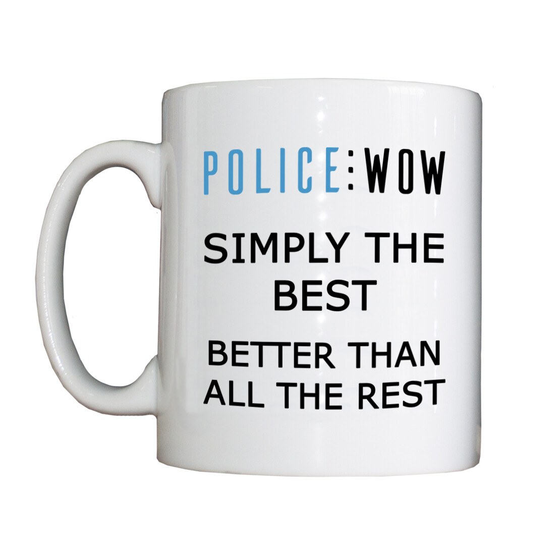 Personalised 'Police WOW' Drinking Vessel