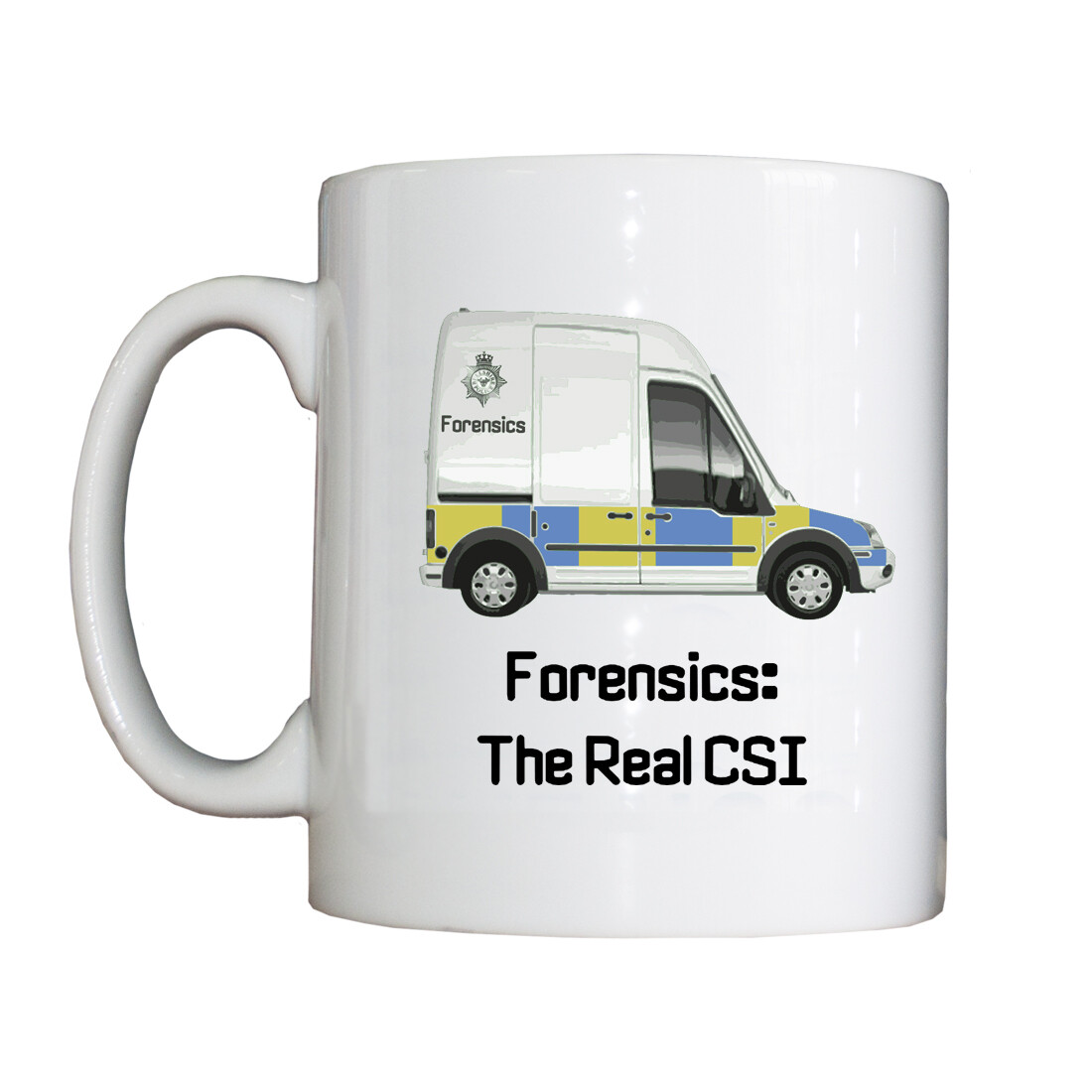 Personalised 'Forensics: The Real CSI Van' Drinking Vessel