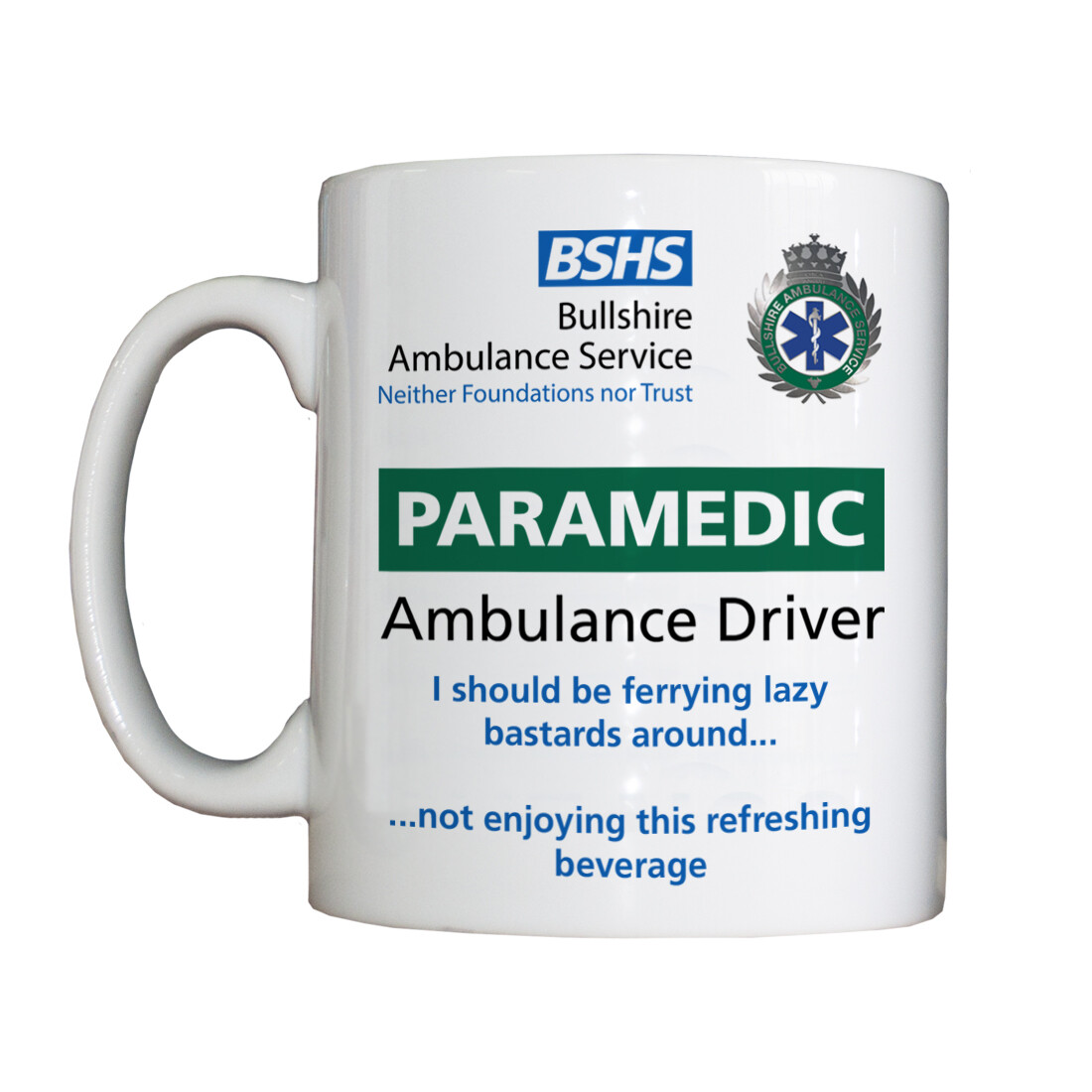 Personalised 'BSHS Paramedic' Drinking Vessel