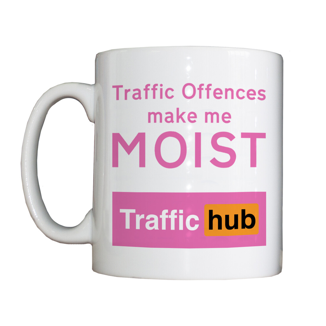 Personalised 'Moist Traffic Offences ' Drinking Vessel