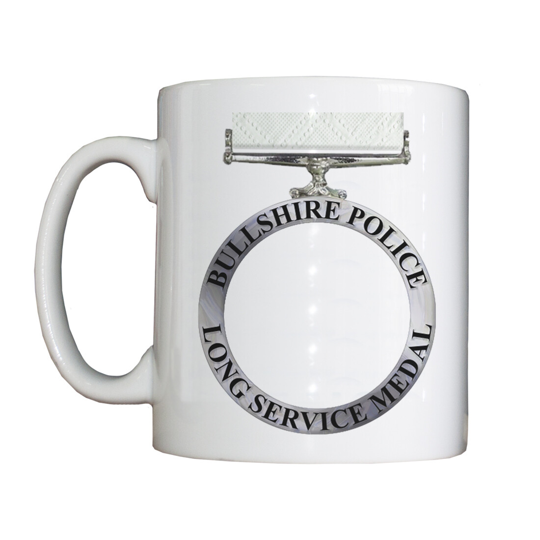 Personalised 'Long Service Medal' Drinking Vessel