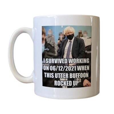 Personalised 'Boris Shift 06 12 2021 Drinking Vessel