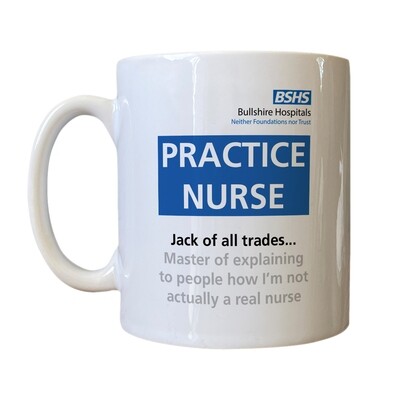 Personalised 'Practice Nurse' Drinking Vessel