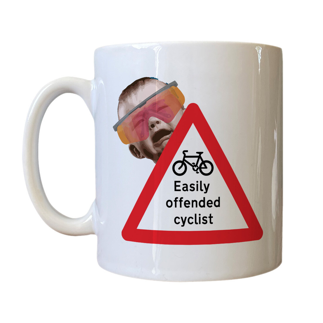 Personalised 'Easily Offended Cyclist' Drinking Vessel