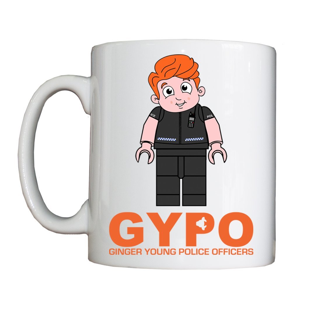 Personalised 'Ginger Young Police Officer' Drinking Vessel (Mug)