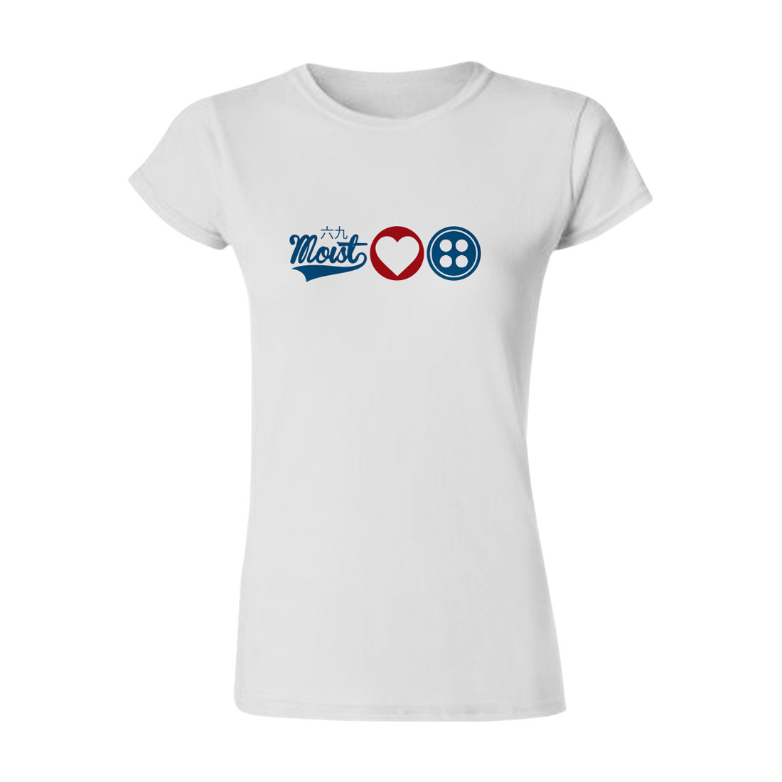 Female 'Love Button' T-Shirt