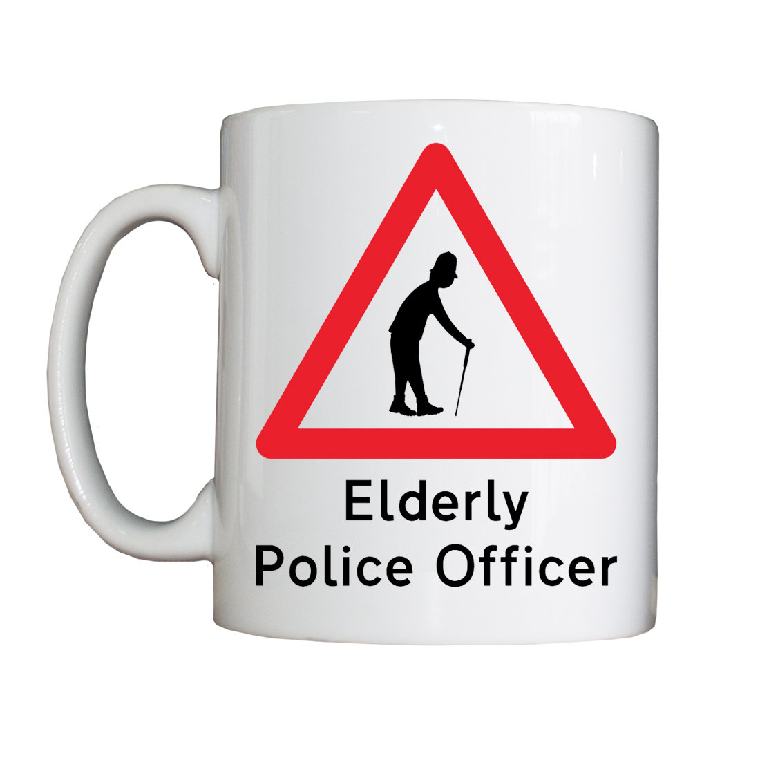 Personalised 'Elderly Police Officer' Drinking Vessel (Mug)