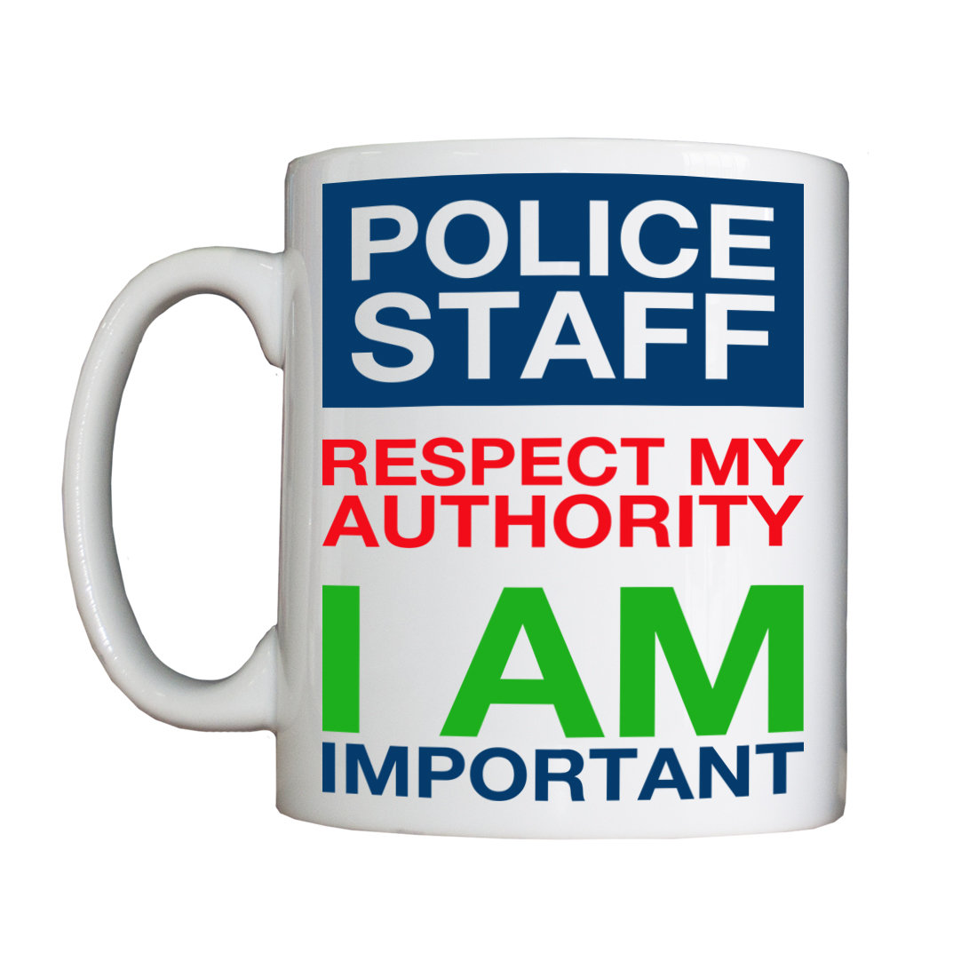Personalised 'Police Staff' Drinking Vessel (Mug)