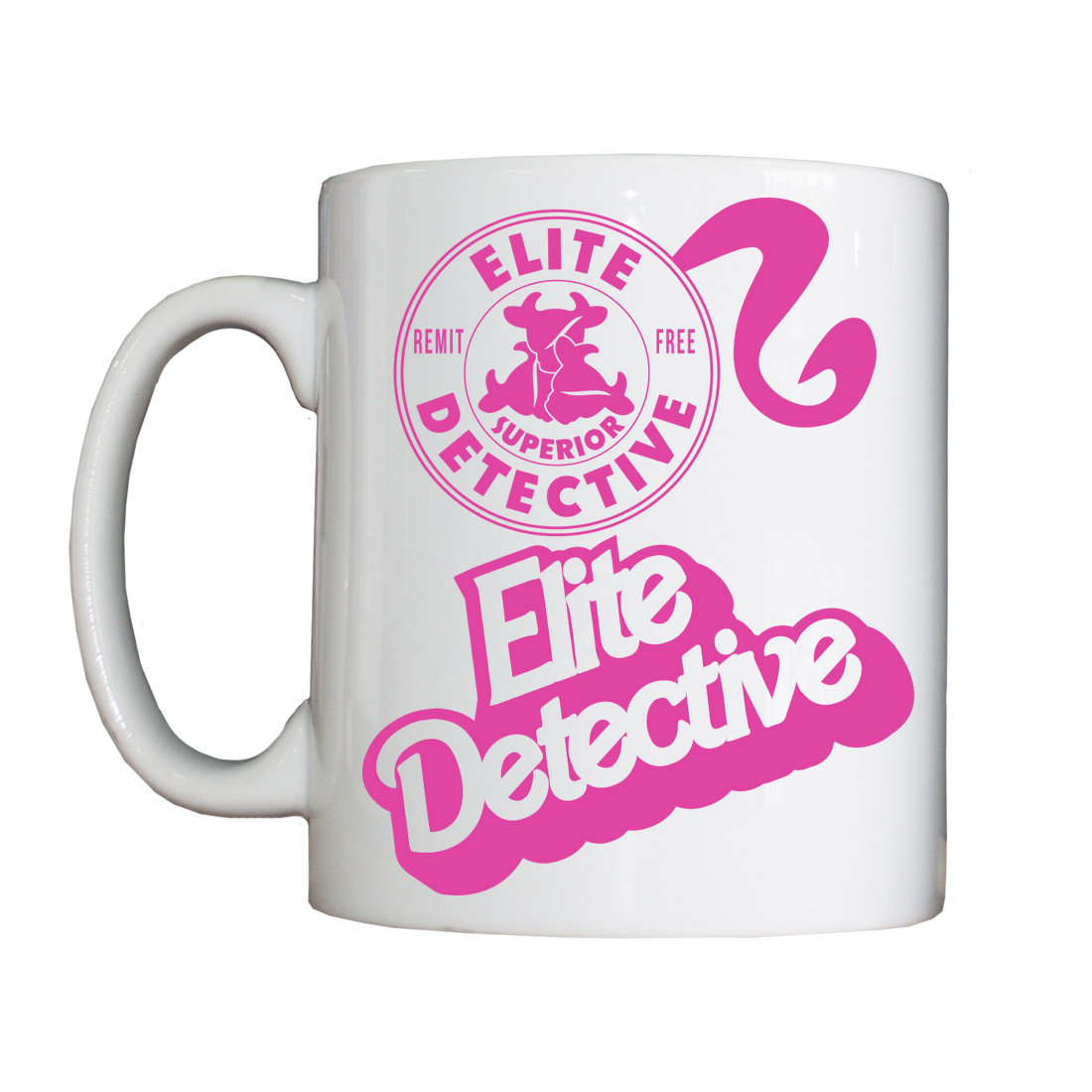Personalised 'Pink Elite Detective' Mug