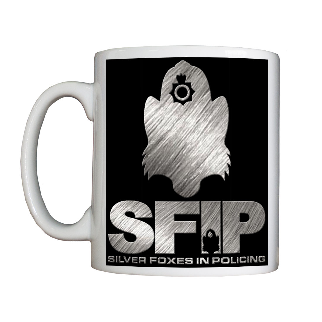 Personalised 'Silver Foxes in Policing' Drinking Vessel (Mug)