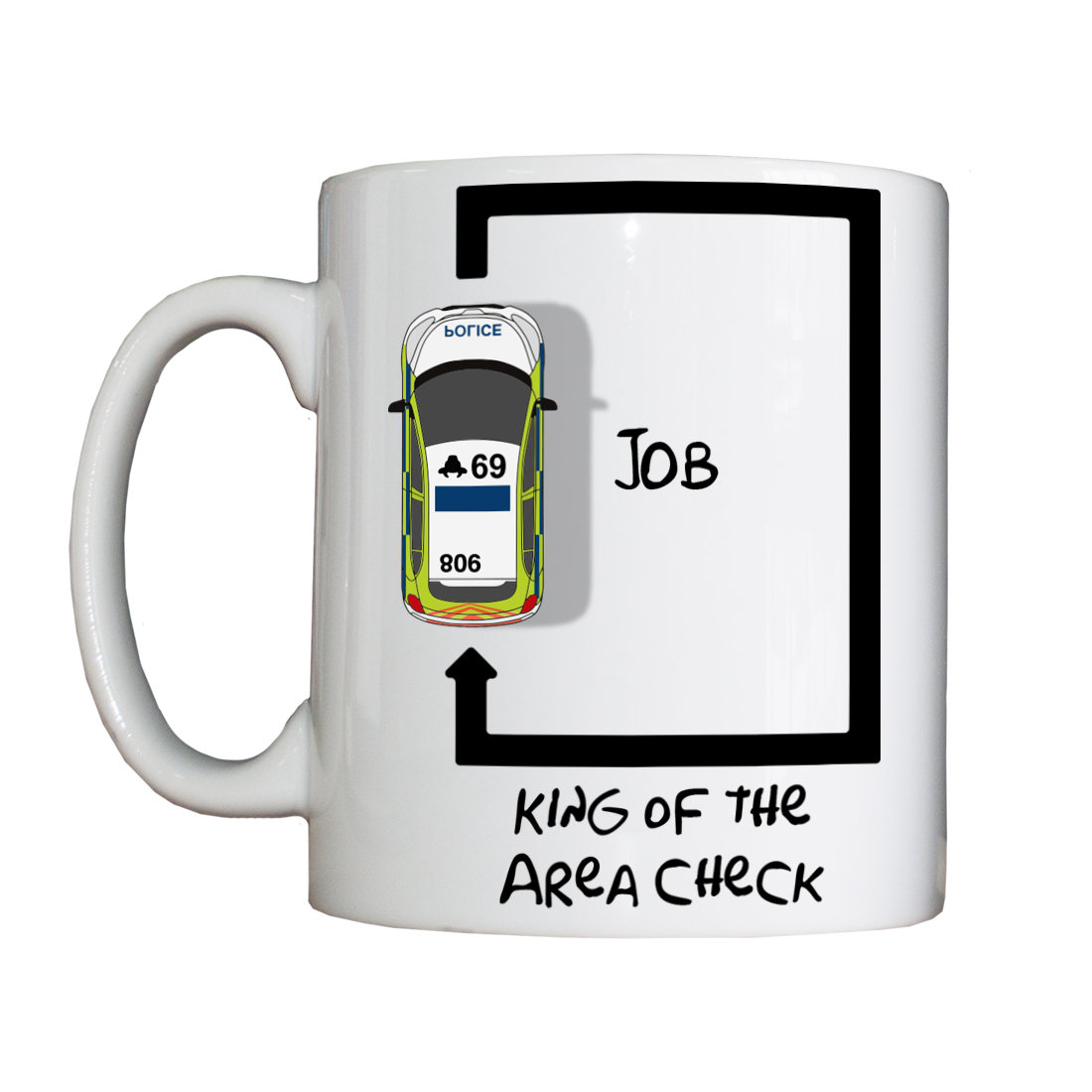 Personalised 'Area Check' Drinking Vessel