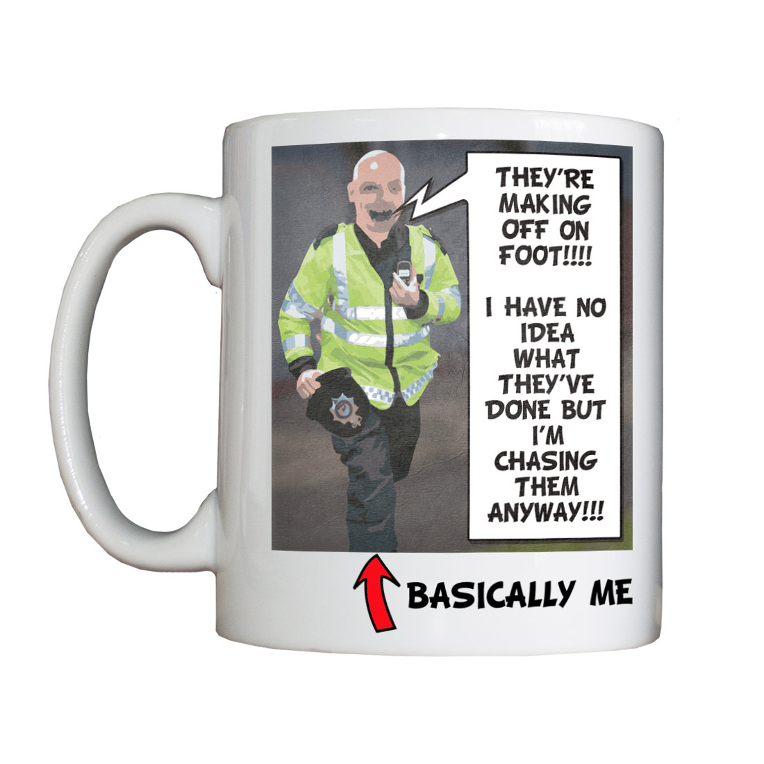 Personalised 'Excitable Policeman' Drinking Vessel