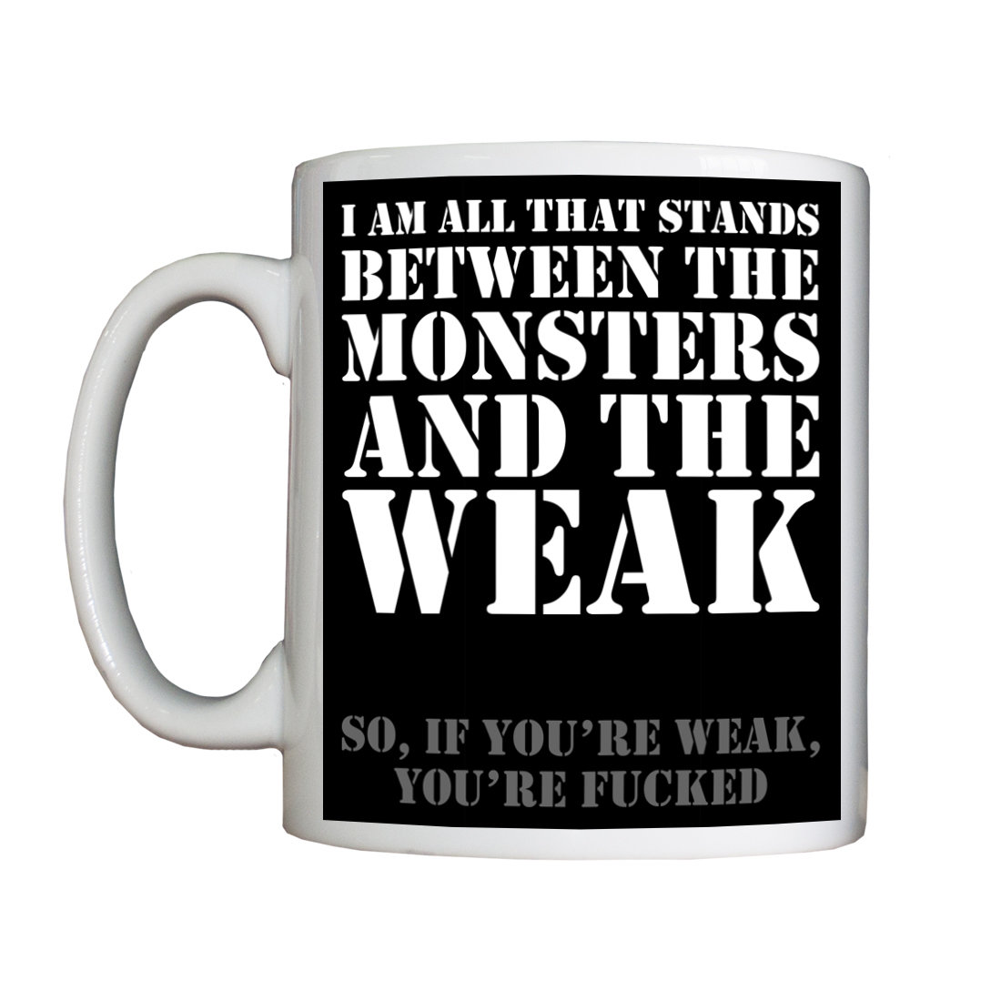 Personalised 'Monsters and the Weak' Drinking Vessel