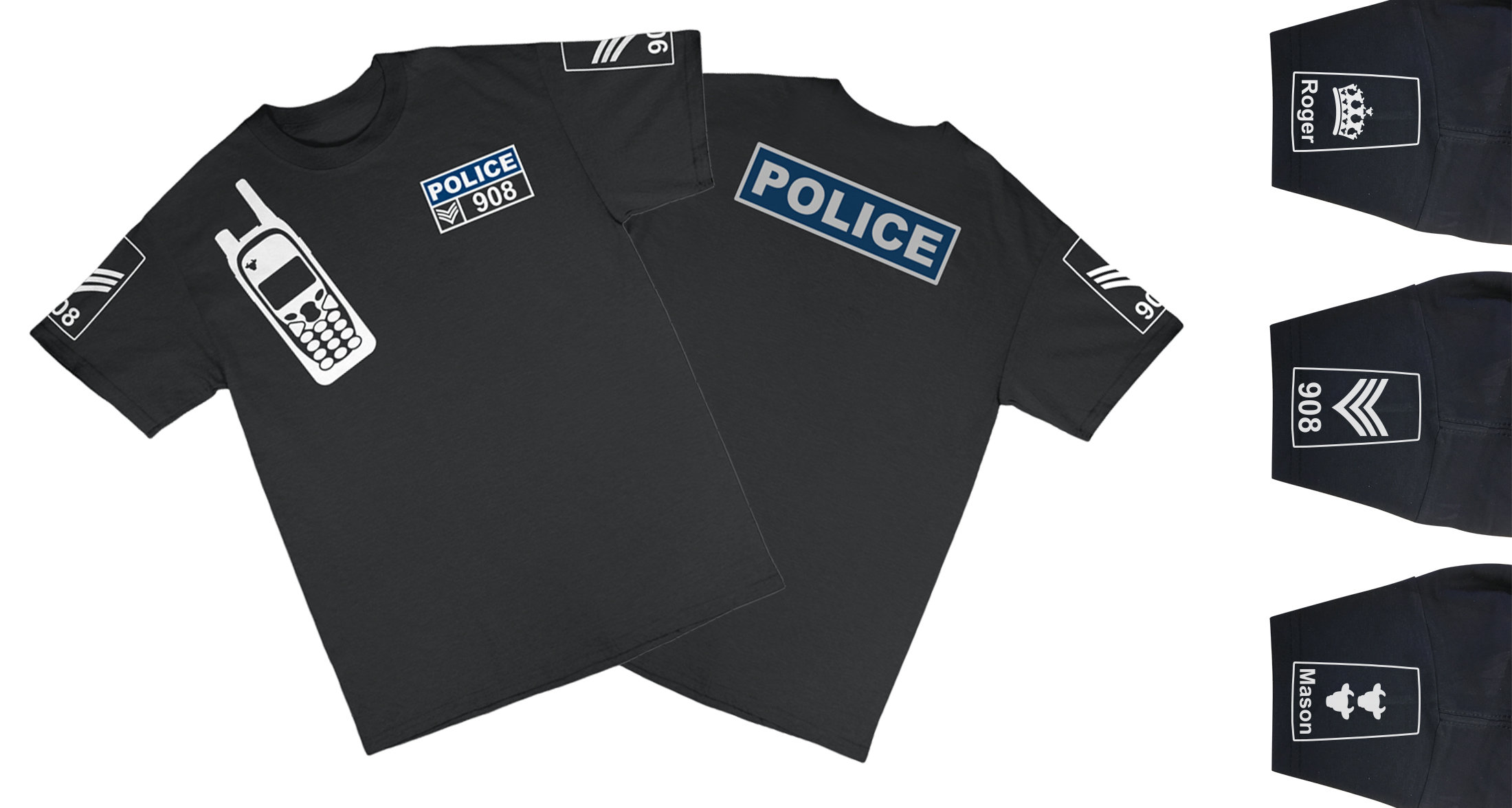 kids police shirt
