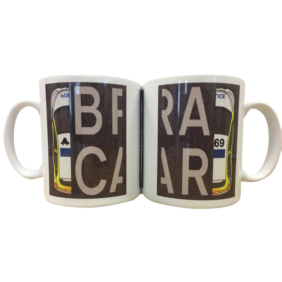 TWO Personalised 'Bra Car' Drinking Vessels