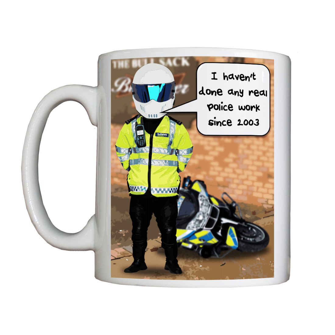 Personalised 'Bike Cop' Drinking Vessel
