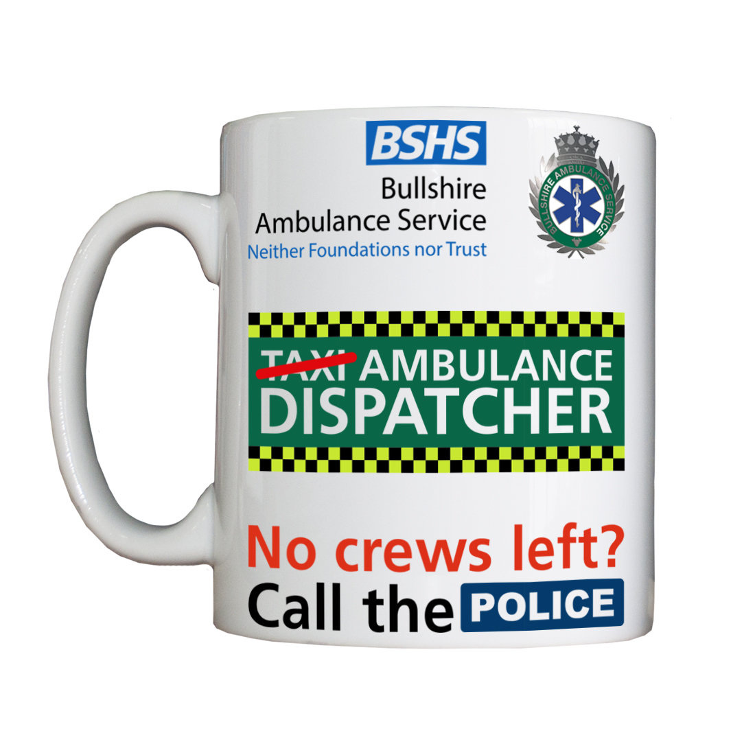 Personalised 'Ambulance Dispatcher' Drinking Vessel