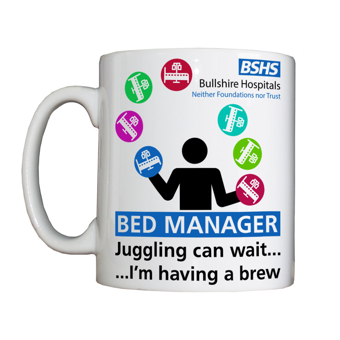 Personalised 'Bed Manager' Drinking Vessel
