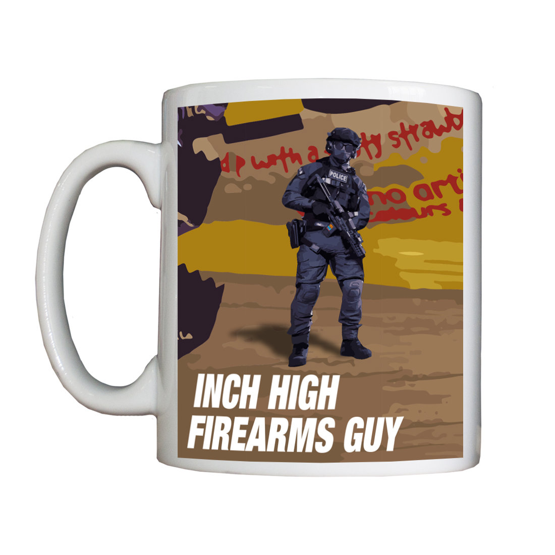 Personalised 'Inch High Firearms Guy' Drinking Vessel