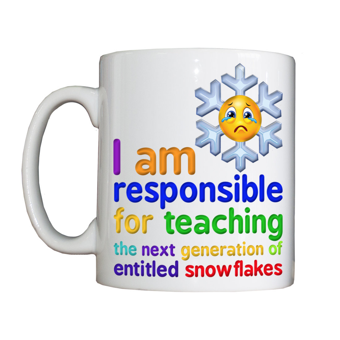 Personalised 'Snowflake Teacher' Drinking Vessel