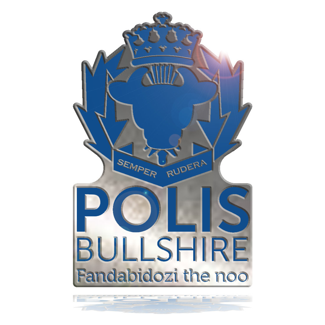 Polis Bullshire Pin Badge