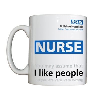 Personalised 'Non-People-Liking Nurse' Drinking Vessel