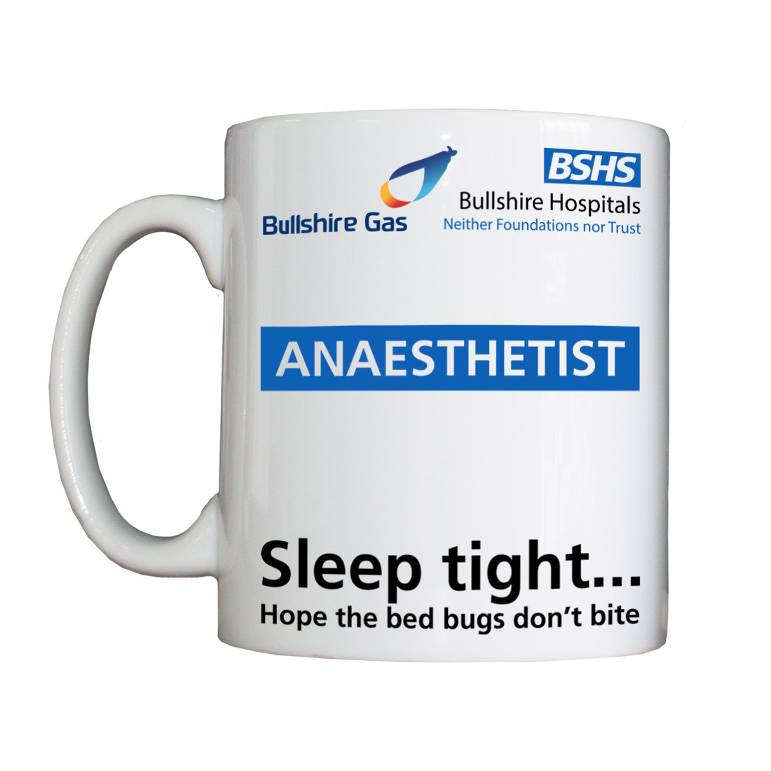 Personalised 'Bullshire Gas Anaesthetist' Drinking Vessel