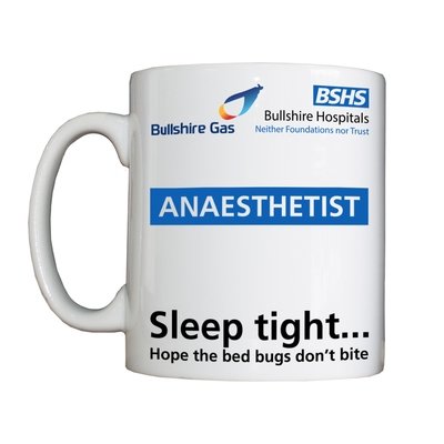 Personalised 'Bullshire Gas Anaesthetist' Drinking Vessel