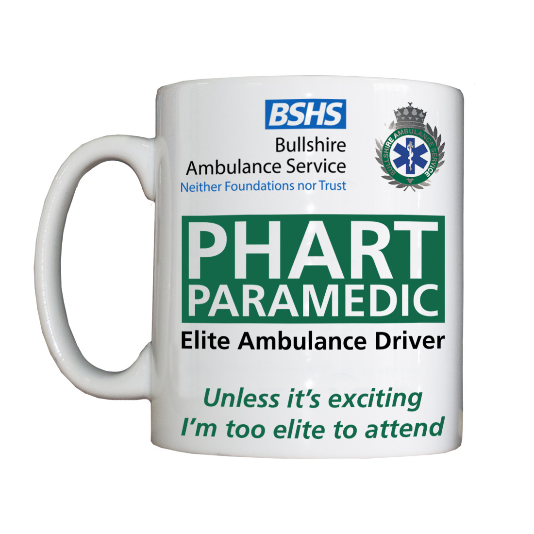Personalised 'PHART Paramedic' Drinking Vessel
