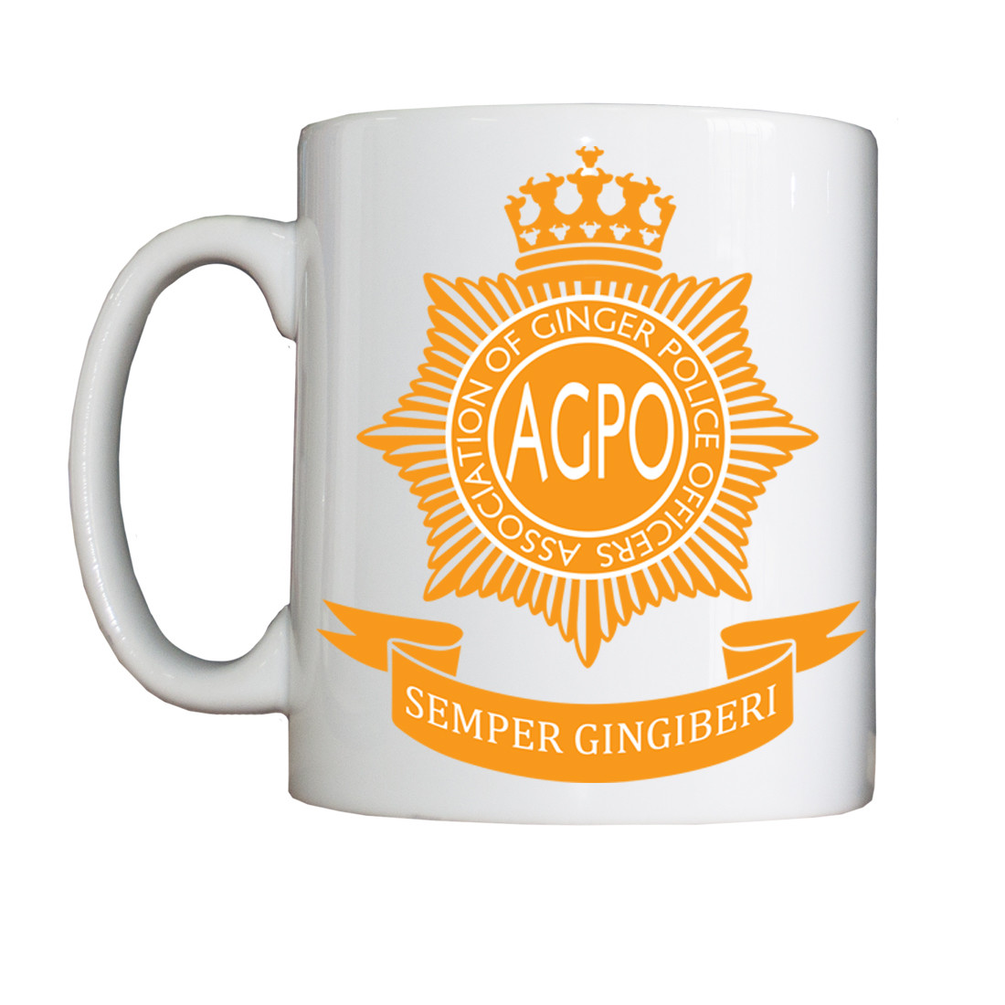 Personalised 'Ginger Police' Drinking Vessel (Mug)