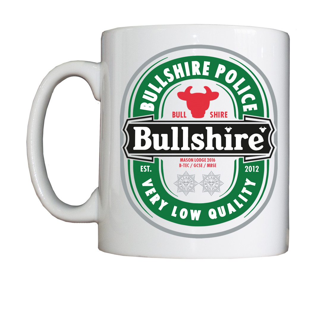 Personalised 'Bullshireken' Drinking Vessel (Mug)