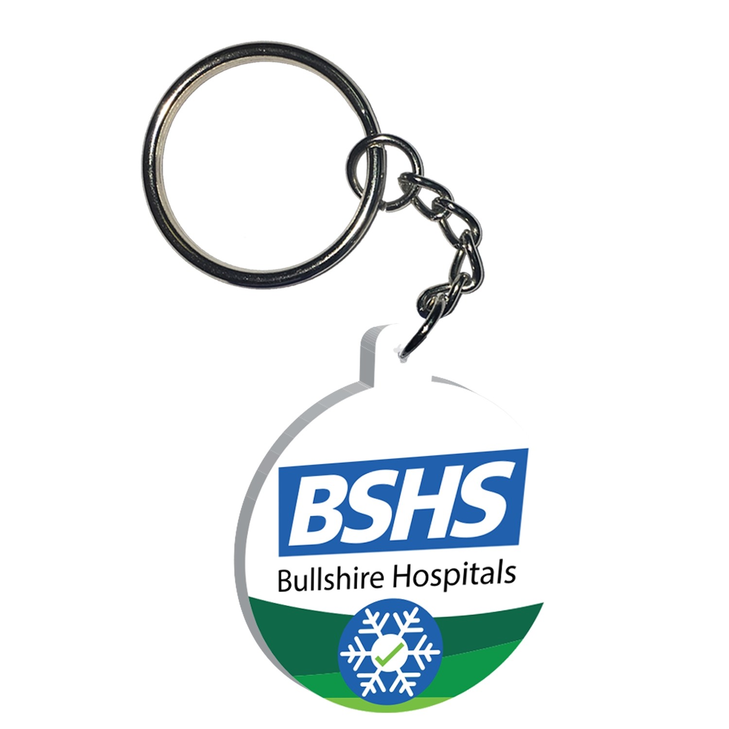 'BSHS Hospitals' Silicone Rubber Key Ring