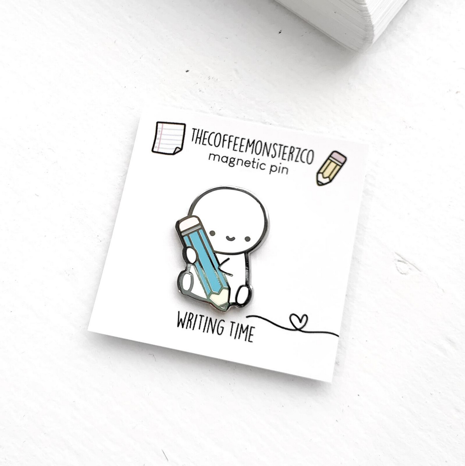 Wishlist | TheCoffeeMonsterzCo | Writing Time Pin