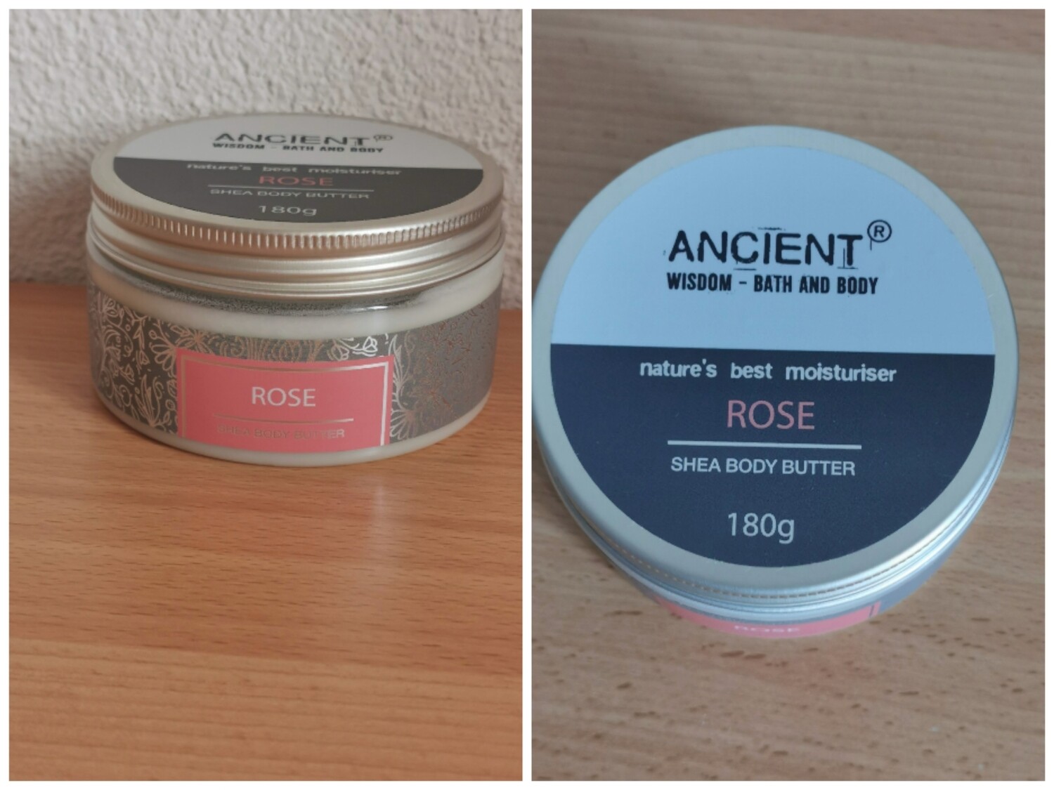 Rosa Shea-Körperbutter