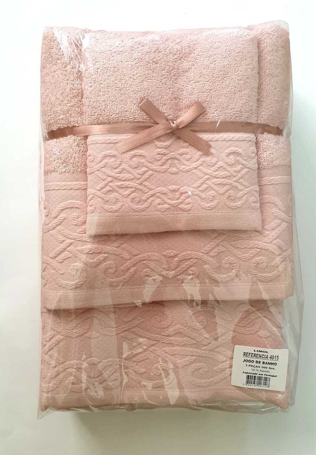 Set mit 3 Badetüchern – Rose
