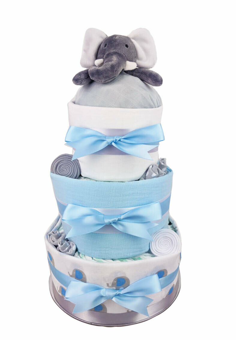 elephant nappy cake