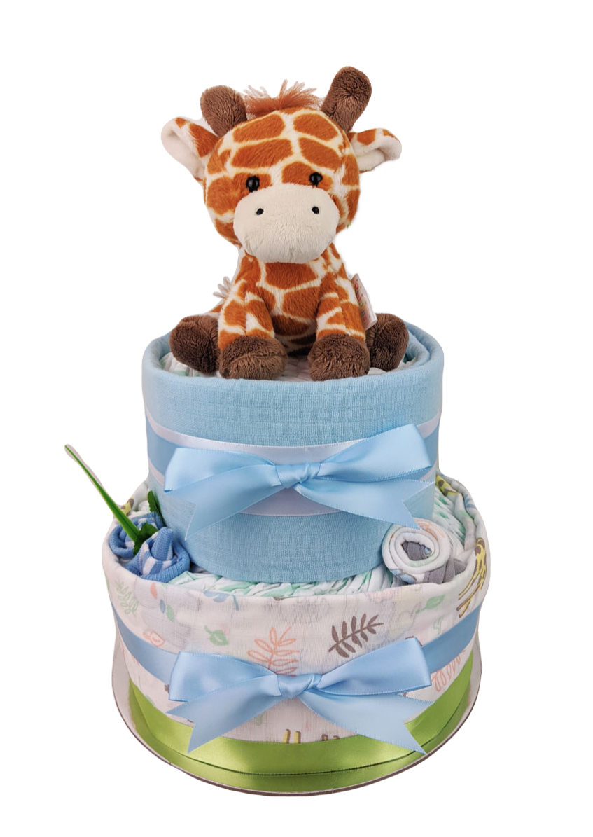 giraffe nappy cake