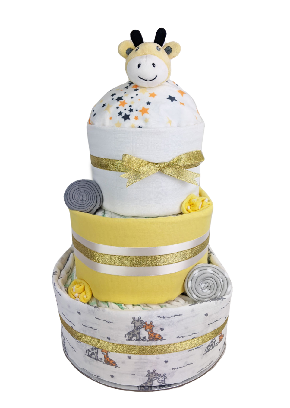 giraffe nappy cake