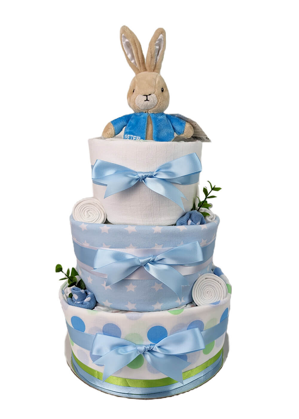 Amazon.com: Teddy Bear Diaper Cake - We Can Bearly Wait - Baby Gift for a  Boy - Burlap and Blue : Baby