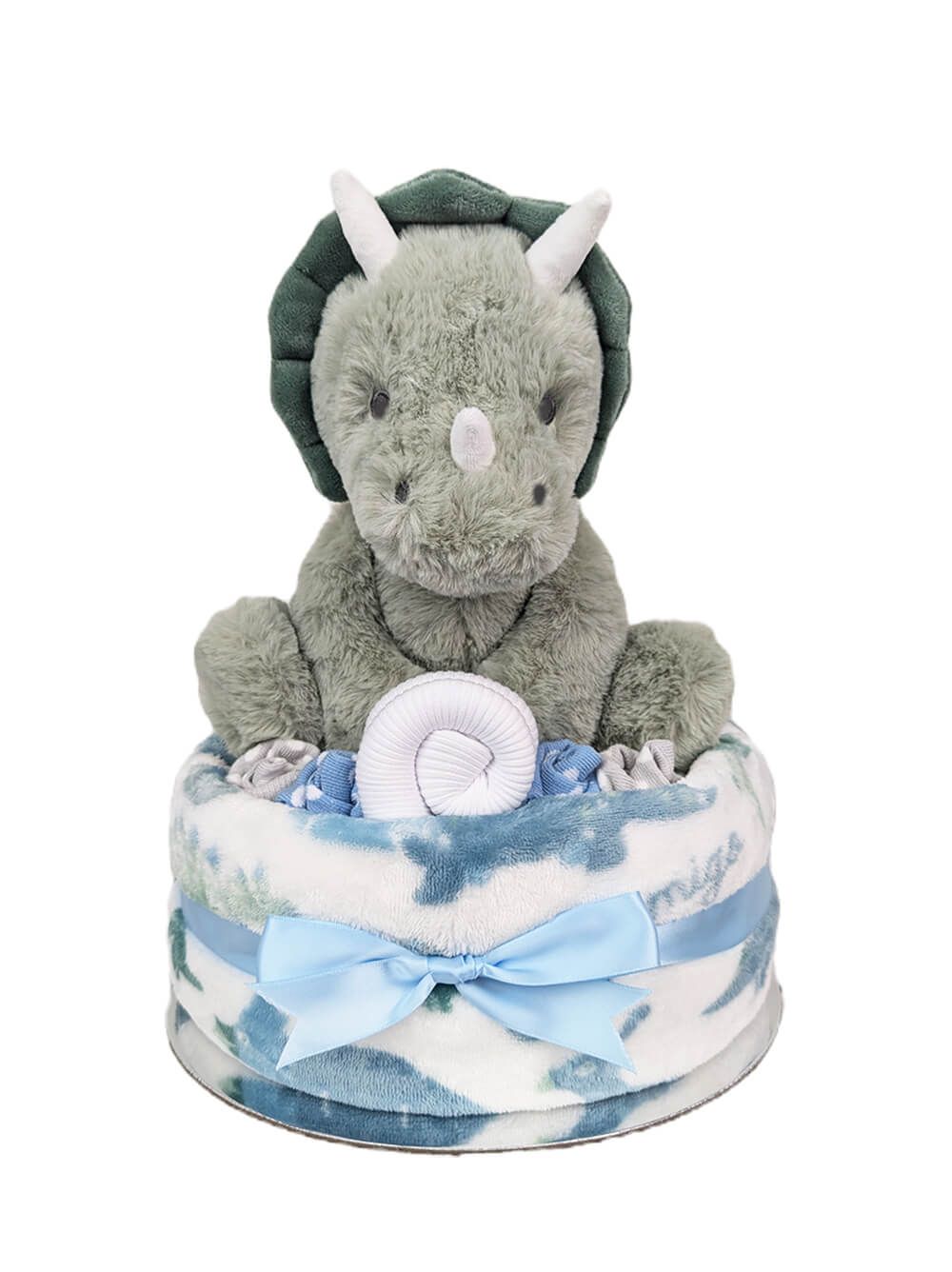 One Tier Dinosaur Nappy Cake