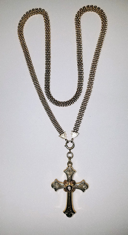 Civil War Era Cross &amp; Chain
