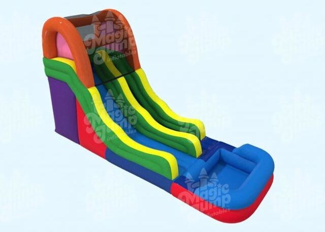 15' Color Express Waterslide with Pool
