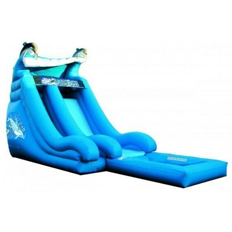 18' Super Splash Down Waterslide with Pool