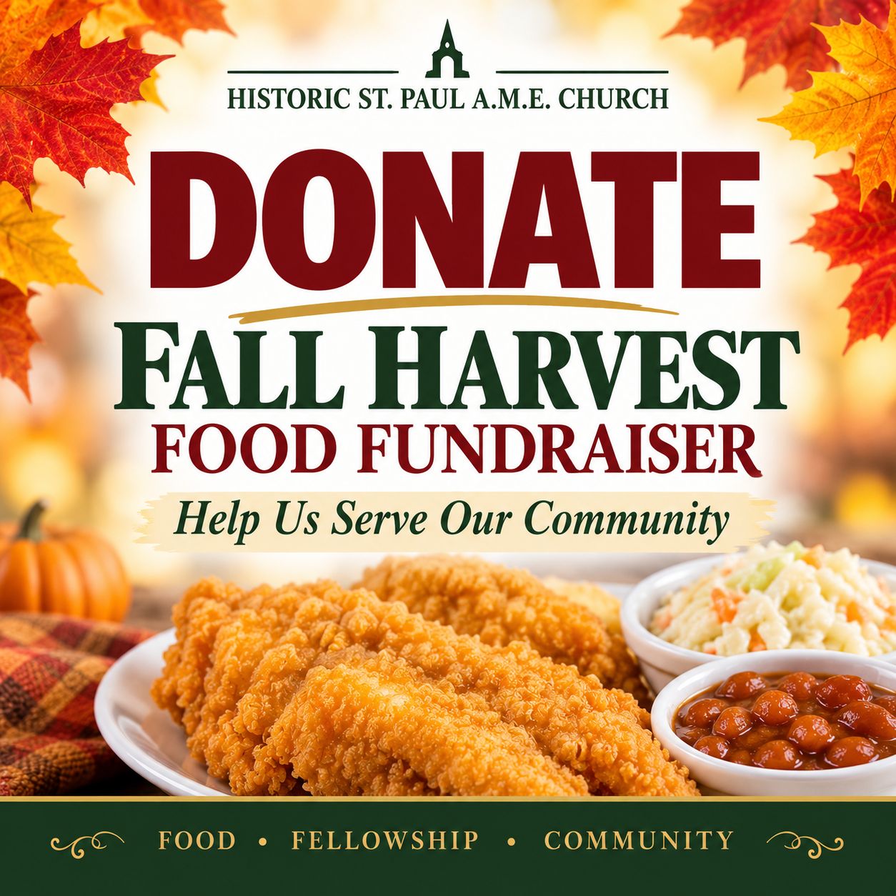 Fall Harvest Food Fundraiser Donation